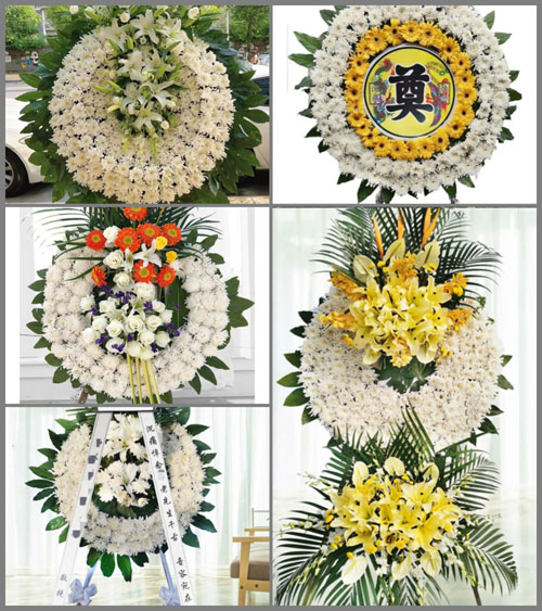 山西晋中灵石县静升镇史家山村花圈速递